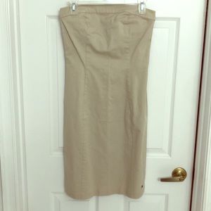 Strapless khaki Tommy Hilfiger Dress - size 6